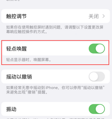 大连苹果售后服务分享iPhone轻点唤醒功能屏幕无反应 